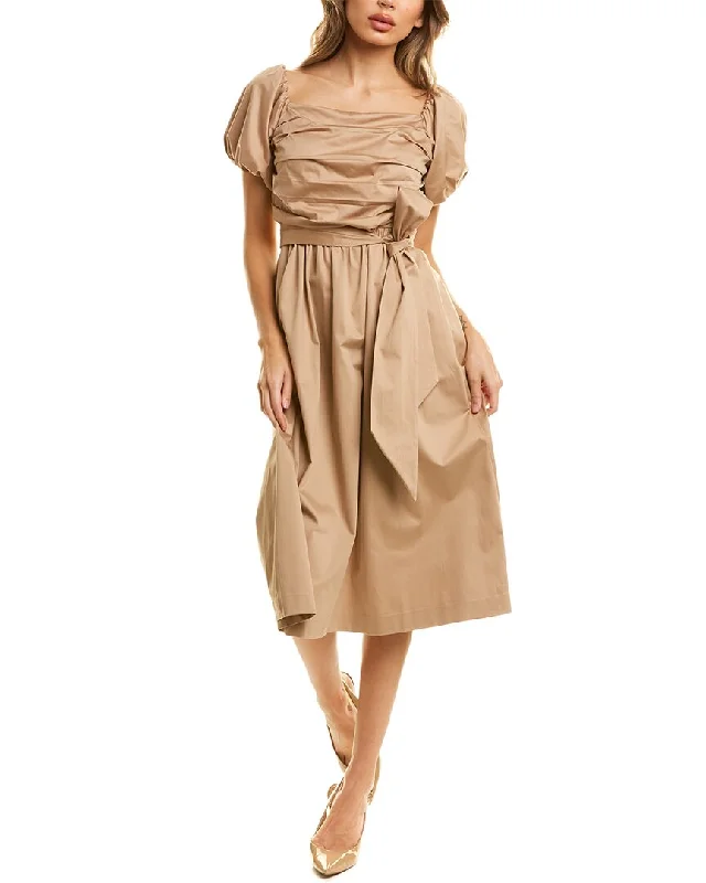 Elie Tahari Topaz Midi Dress Cozy Wide Strap Midi Dress