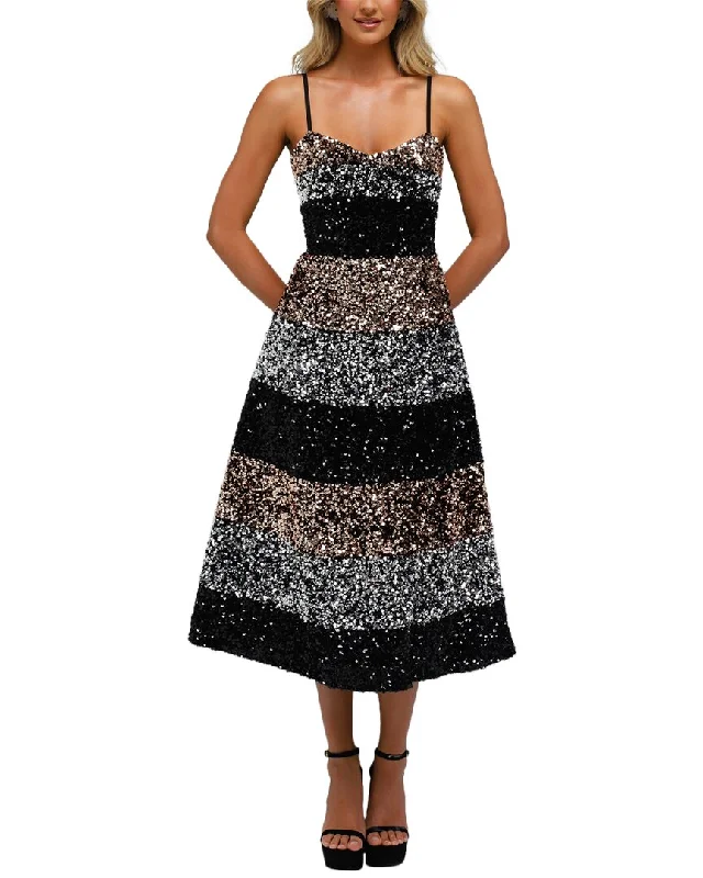 HELSI Jackie Midi Dress Trendy Boho Midi Dress