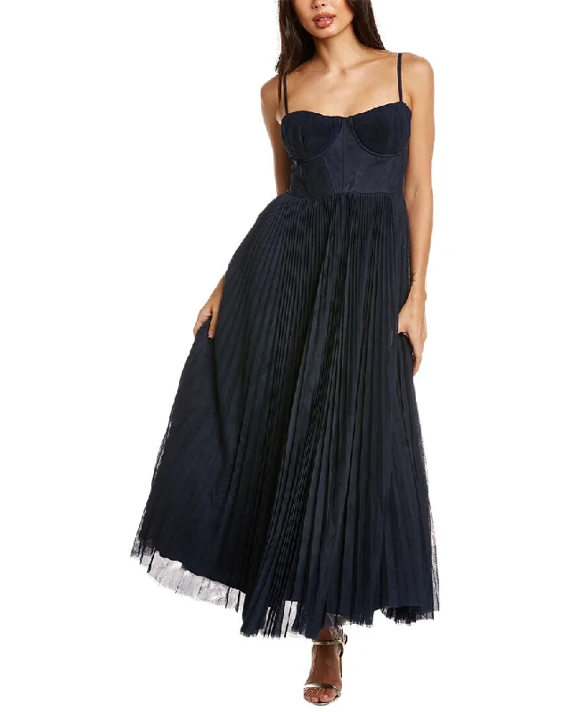Hutch Amara Midi Dress Comfortable Denim Midi Dress