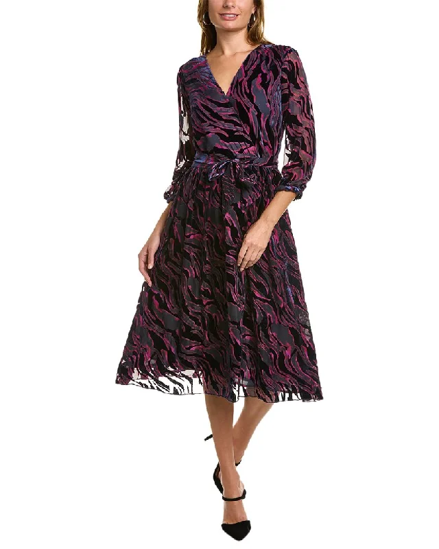 Johnny Was Tavi Silk-Blend Midi Dress Stylish Halter Neck Midi Dress