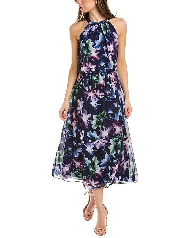 Kay Unger Jojo Midi Dress Comfortable Ribbed Midi Dress