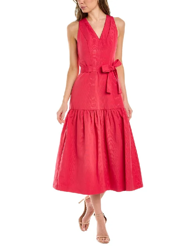 Kay Unger Paige Midi Dress Elegant Velvet Midi Dress