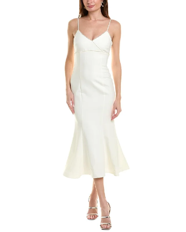 LIKELY Meritt Midi Dress Trendy Tiered Hem Midi Dress