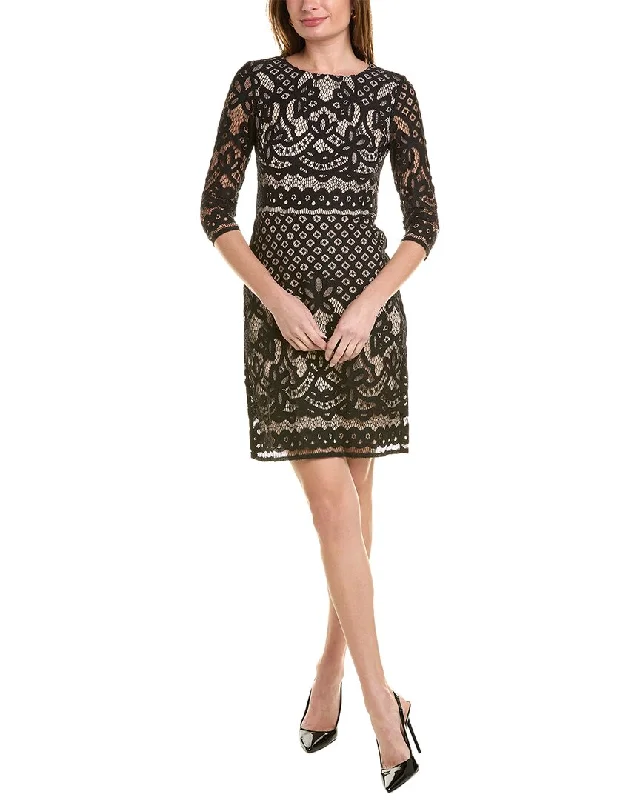 Maison Tara Lace Midi Dress Elegant Satin Slip Midi Dress
