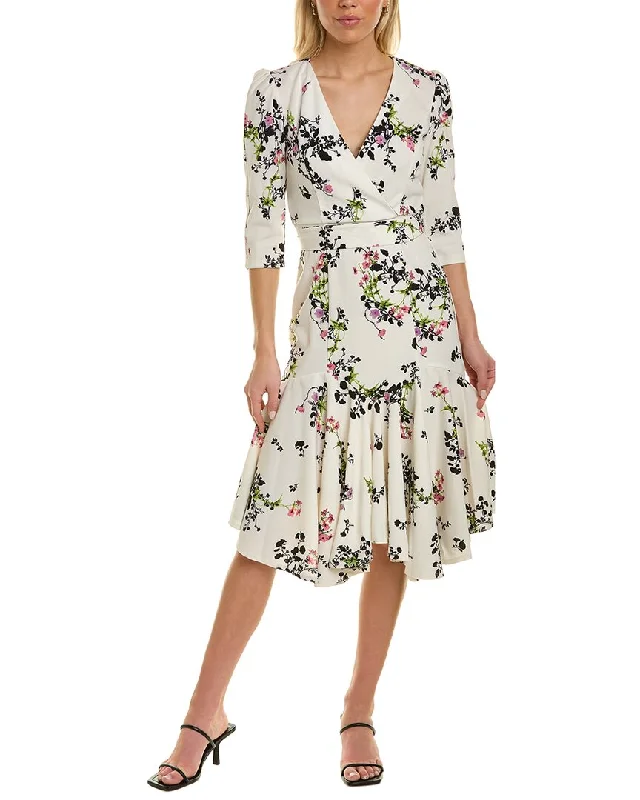 MAISON TARA Printed Midi Dress Fashionable Skater Midi Dress