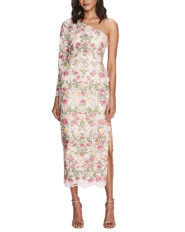 Marchesa Notte Midi Dress Comfortable Casual Midi Dress