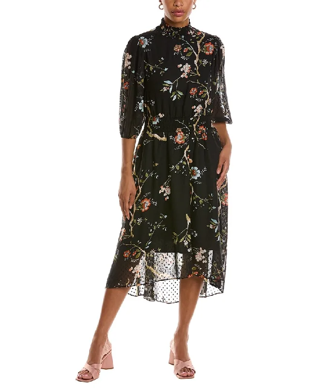 Nanette by Nanette Lepore Floral Midi Dress Comfortable Adjustable Strap Midi Dress