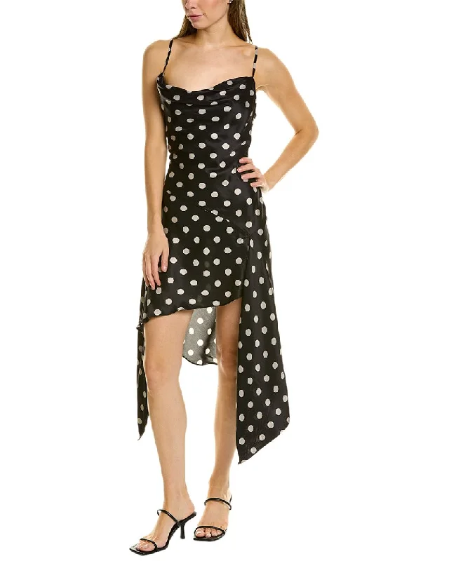 Nicholas Galira Silk-Blend Midi Dress Comfortable Stretch Midi Dress
