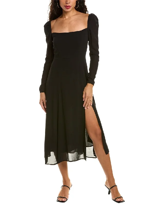 O.P.T. Lemon Midi Dress Stylish Striped Midi Dress