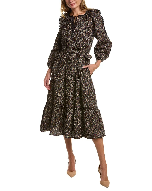 Sara Campbell The Fanny Midi Dress Cozy Ribbed Knit Midi Dress