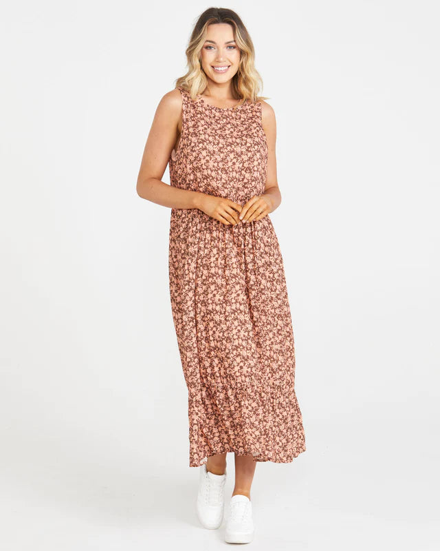 SASS JULIET MIDI DRESS MUSK FIELD Cozy T-shirt Midi Dress