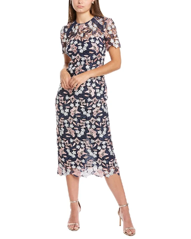 Shoshanna Kiriya Midi Dress Trendy Smocked Waist Midi Dress