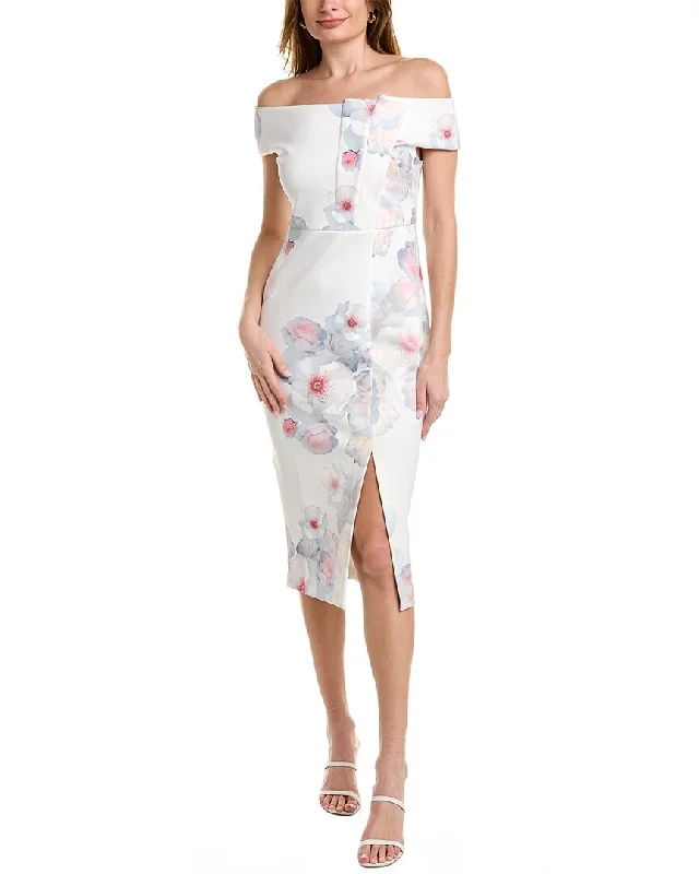 Ted Baker Bardot Midi Dress Stylish Halter Neck Midi Dress
