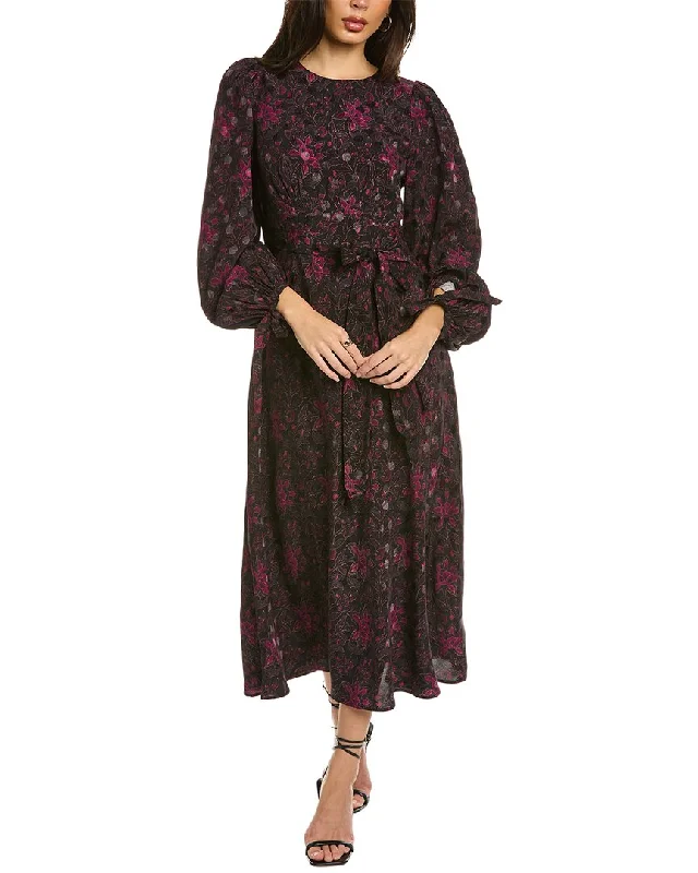 Ted Baker Merlisa Midi Dress Fashionable Floral Embroidery Midi Dress