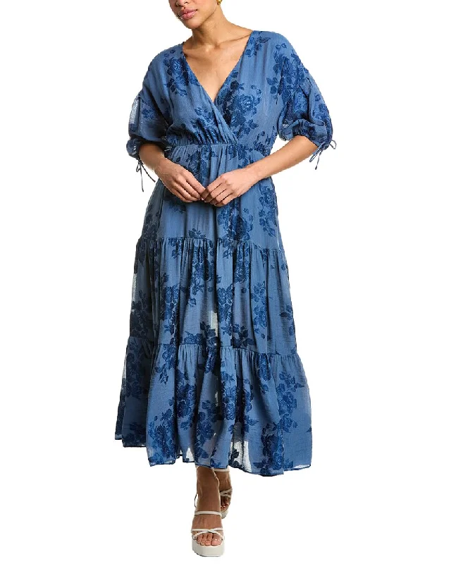 Ted Baker Tiered Midi Dress Trendy Ruffle Hem Midi Dress