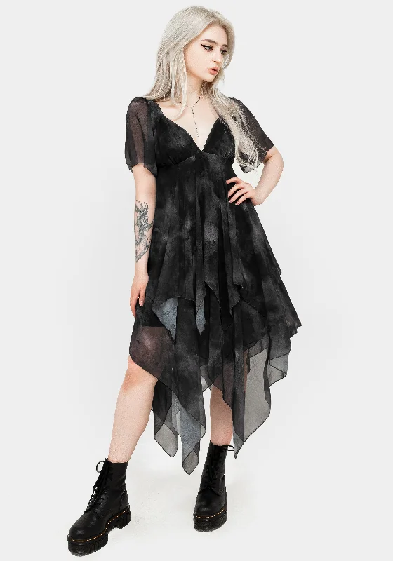 Tempest Layered Midi Dress Comfortable Ruched Midi Dress