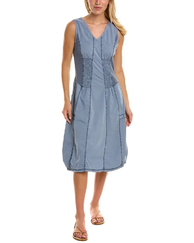 XCVI Wearables Gibbon Tank Midi Dress Elegant Satin Midi Dress