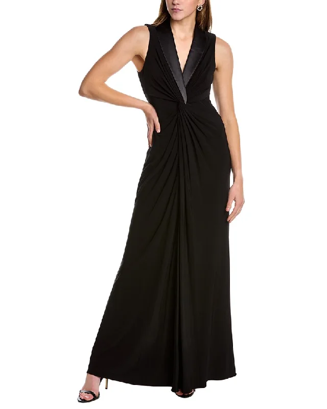 Adrianna Papell Twisted Maxi Dress Elegant Floral Maxi Dress