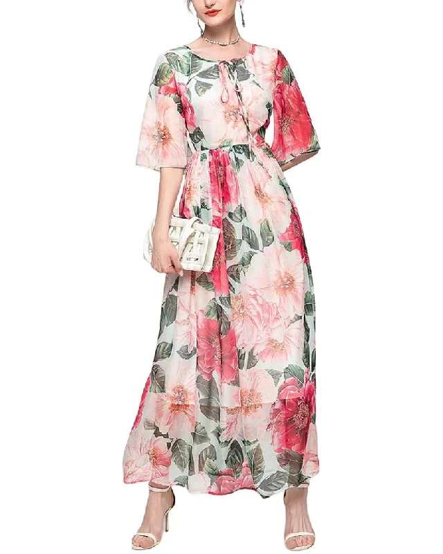BURRYCO Maxi Dress Fashionable Chiffon Maxi Dress
