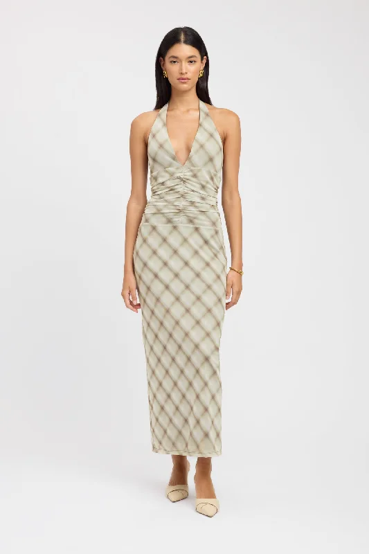 Cara Maxi Dress Elegant Lace-Up Maxi Dress