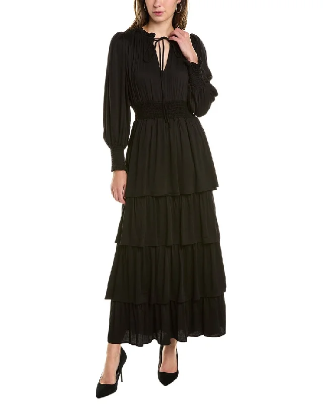 Emmie Rose Tiered Maxi Dress Fashionable High-Low Maxi Dress