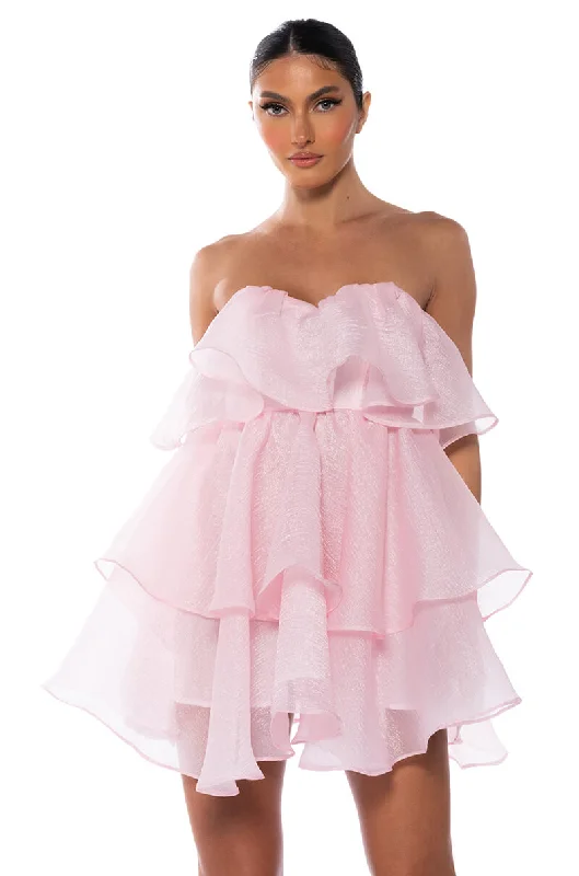 IN MY OWN FAIRYTALE MINI DRESS Stylish Plaid Mini Dress