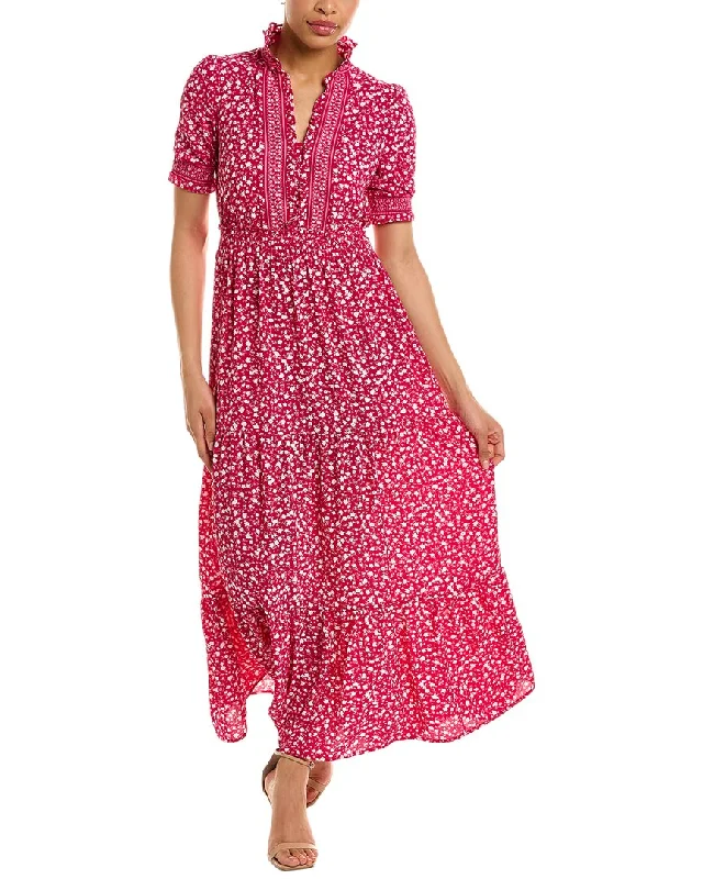 London Times Maxi Dress Comfortable Bohemian Maxi Dress