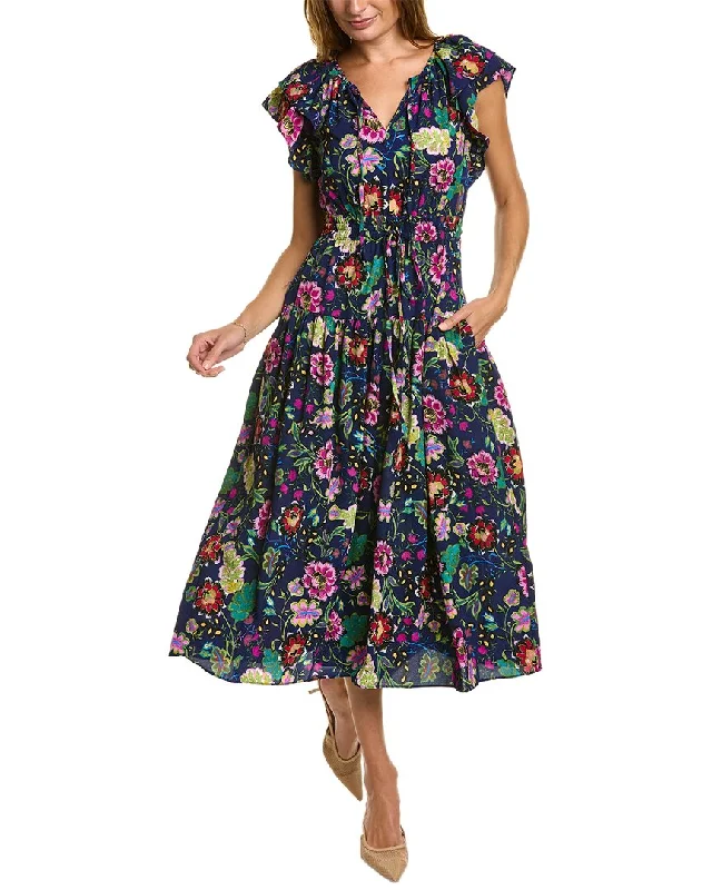 Maggy London Drawstring Maxi Dress Trendy Maxi Dress with Lace