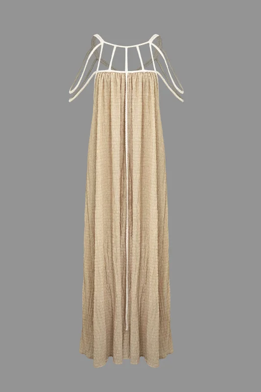 Cut Out Backless Maxi Dress Chic Button-Up Maxi Dress