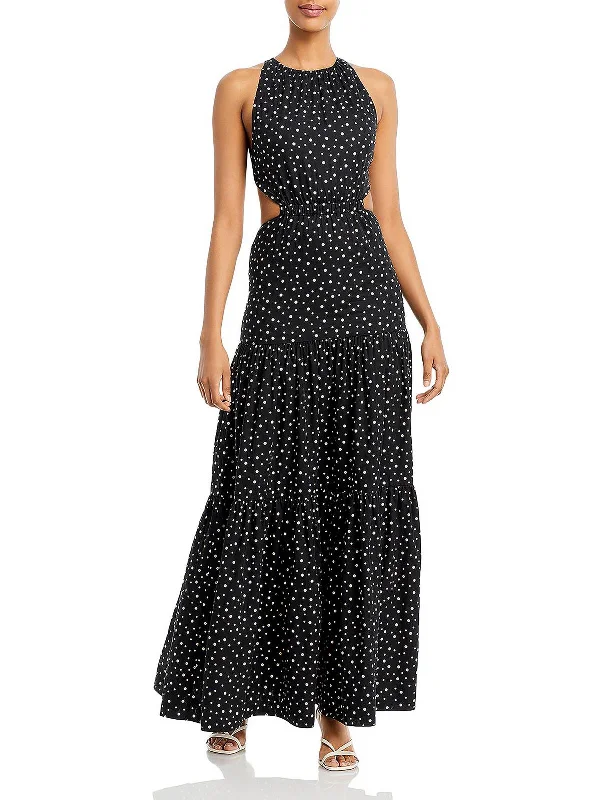 Poppy Womens Cotton Long Maxi Dress Comfortable Flowy Maxi Dress