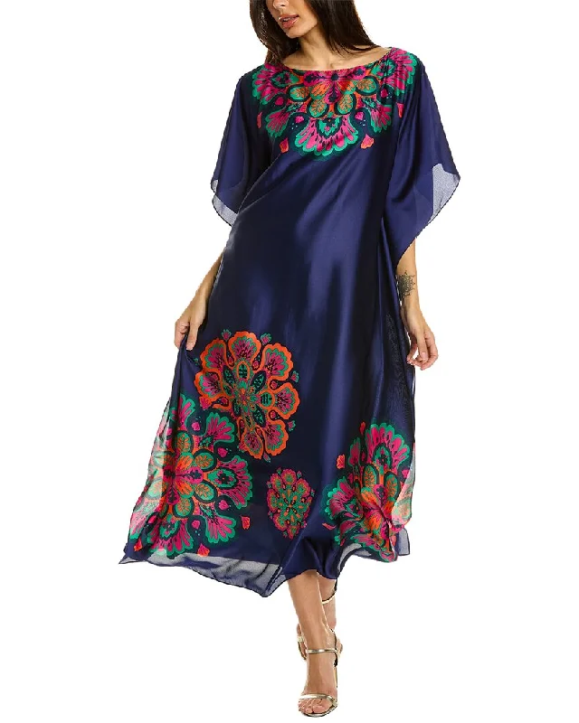 Trina Turk Theodora Maxi Dress Fashionable Chiffon Tiered Maxi Dress