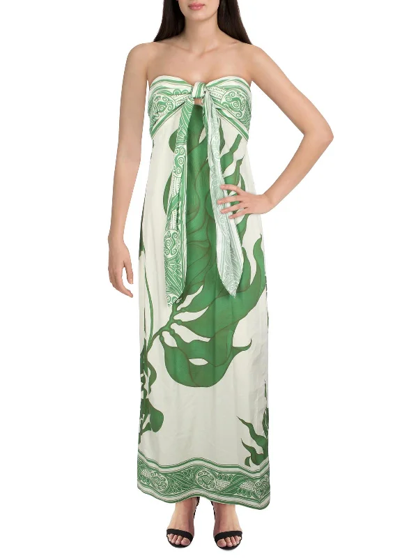 Womens Cotton Printed Maxi Dress Stylish A-Line Maxi Dress