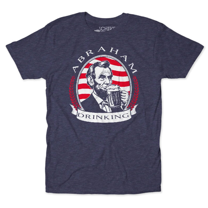 Abraham Drinking Unisex Tee Lace Blend Ribbed Blend Corduroy Blend