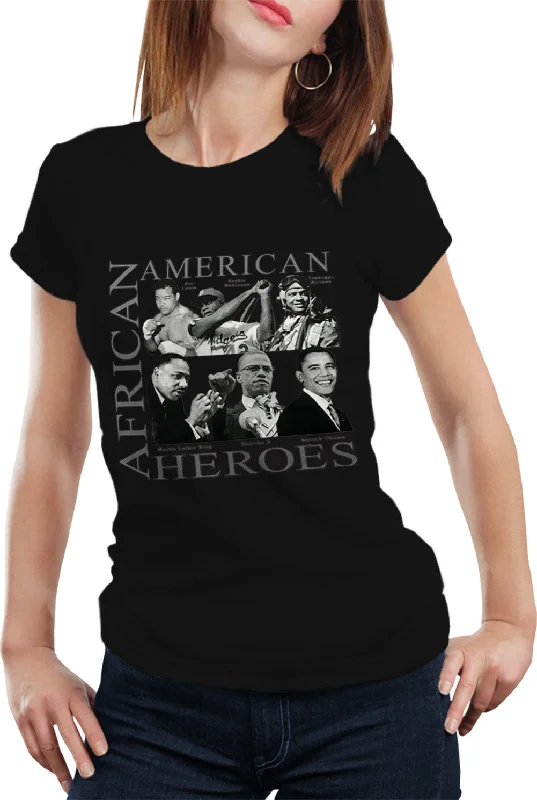 African American Hero Icons Girls T-shirt Plaid T-Shirt Polka Dot Checkered