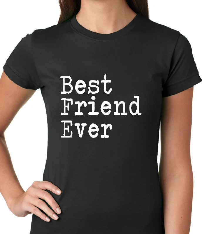 Best Friend Ever Ladies T-shirt V-Neck T-Shirt Long Sleeve Cotton