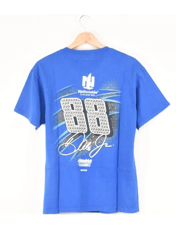 Blue Nascar Printed T-shirt - L Chenille Brocade Lace