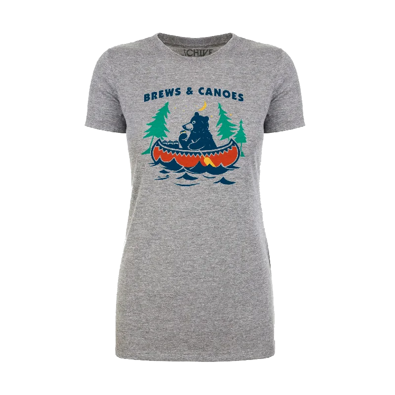 Brews And Canoes Women's Tee Cozy Warm Stylish