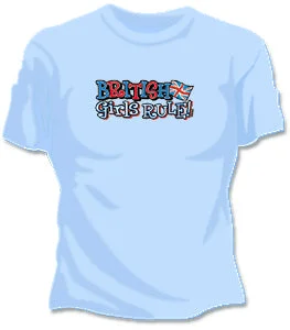 British Girls Rule Girls T-Shirt Mesh Blend Leather Blend Suede Blend