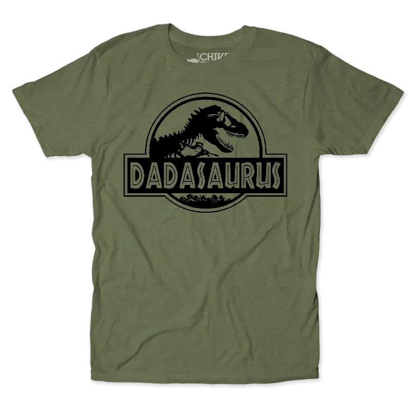 Dadasaurus Unisex Tee Ribbed Striped Patterned