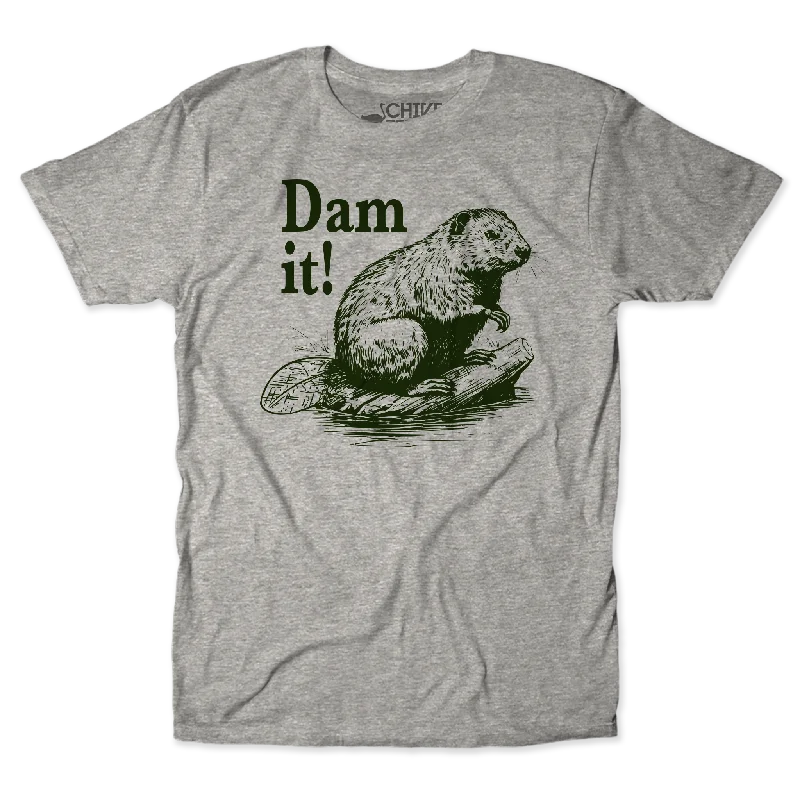 Dam It Unisex Tee Chenille Blend Fleece Blend Nylon Blend