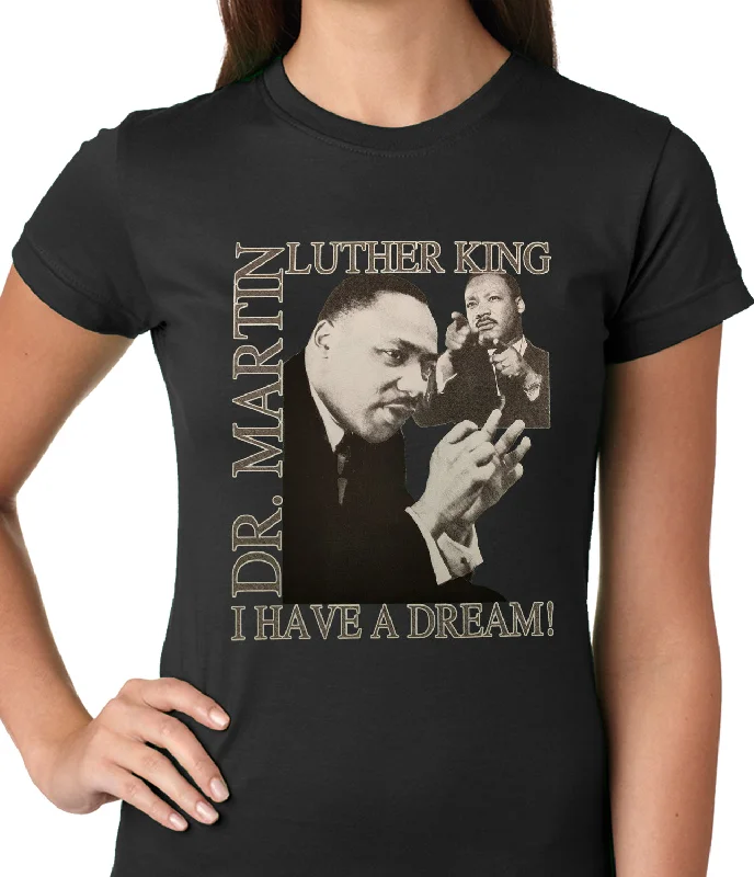Dr. Martin Luther King Jr. "I Have a Dream" Girl's T-Shirt Polka Dot Checkered Tartan