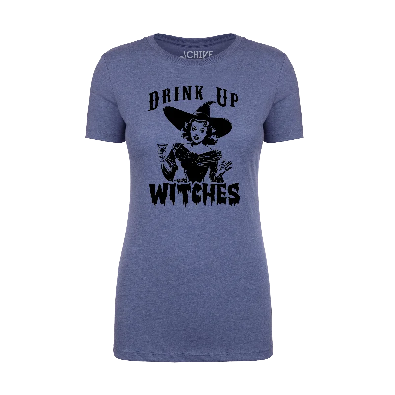 Drink Up Witches Women's Tee Knit Fabric Woven Fabric Fleece Fabric