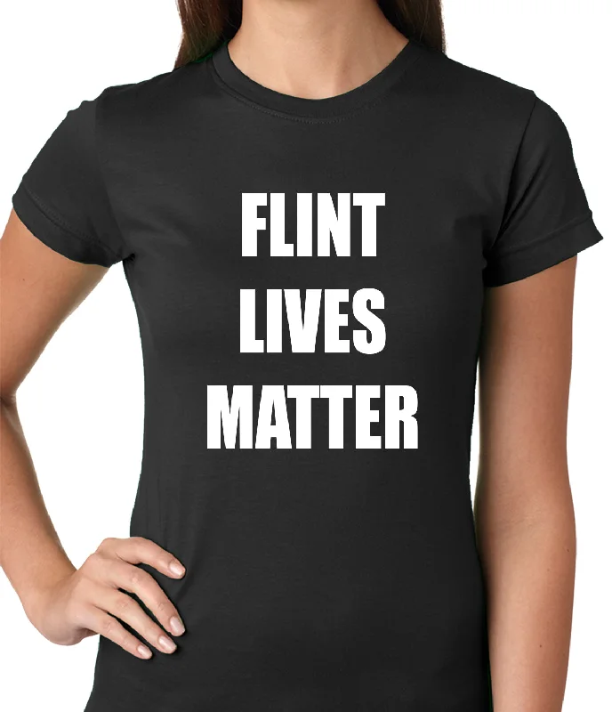 Flint Michigan Lives Matter Ladies T-shirt Mesh Canvas Denim