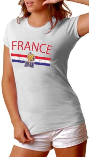 France Vintage Shield International Girls T-Shirt Machine Wash Dry Clean Hand Wash