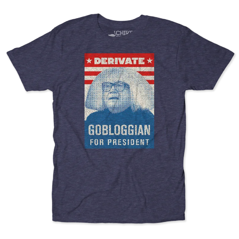 Gobloggian For President Unisex Tee Asymmetrical Pockets Print