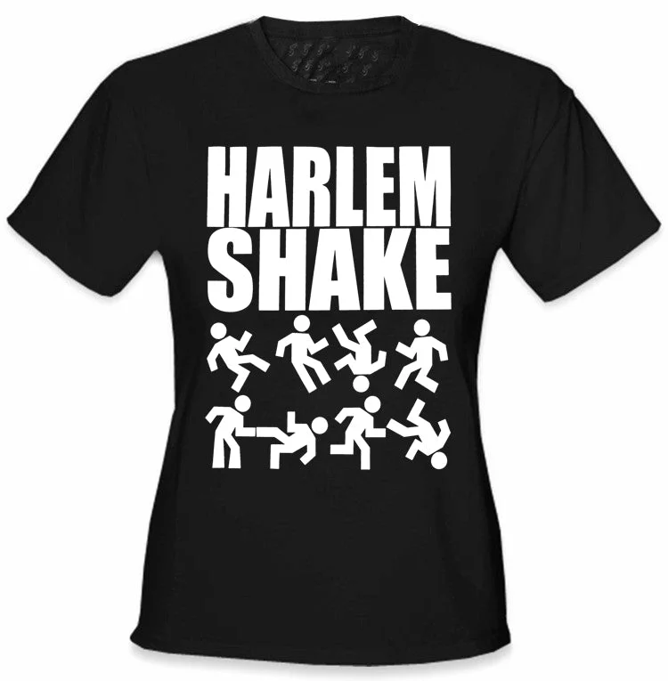 Harlem Shake Girl's T-Shirt Thin T-Shirt Open Front Quick Dry
