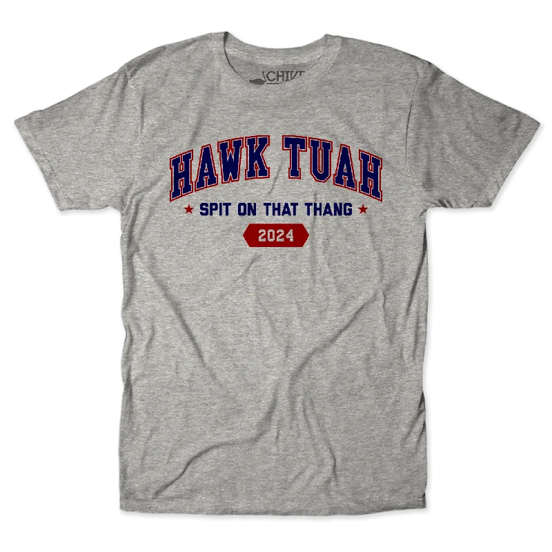 Hawk Tuah Unisex Tee Welt Pockets Slit Pockets Flap Pockets