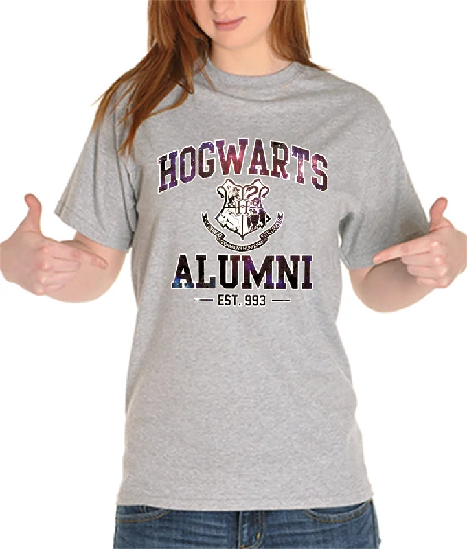 Hogwarts Alumni Galaxy Girl's T-Shirt Welt Pockets Slit Pockets Flap Pockets