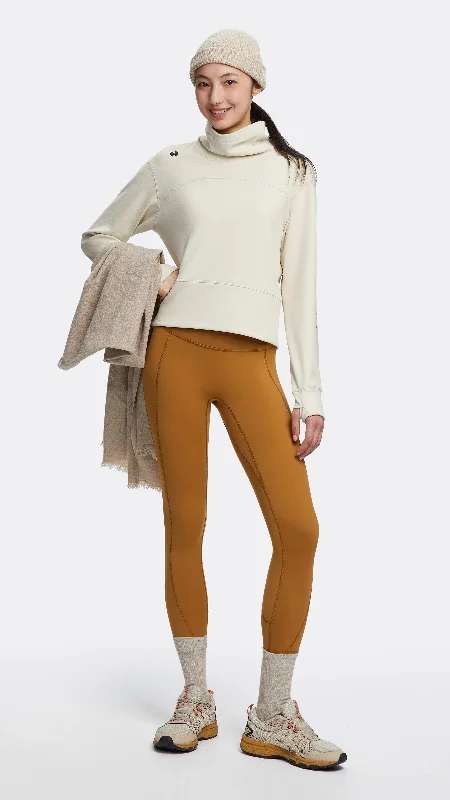 HOTSUIT Women High-neck Long T-Shirts Oversized T-Shirt Spandex breathable
