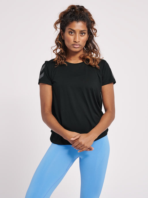 Hummel Women's Mt Taylor Short Sleeve T-Shirt Wool Fabric Cashmere Fabric Tweed Fabric